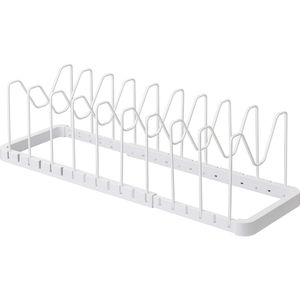 Tower Adjustable Lid & Pan Organizer in White